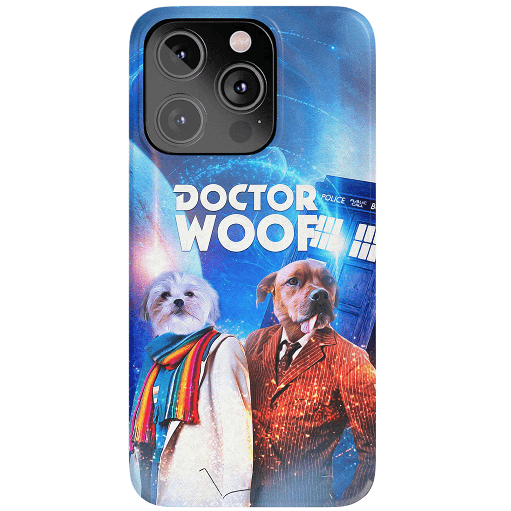 &#39;Dr. Woof&#39; Personalized 2 Pet Phone Case