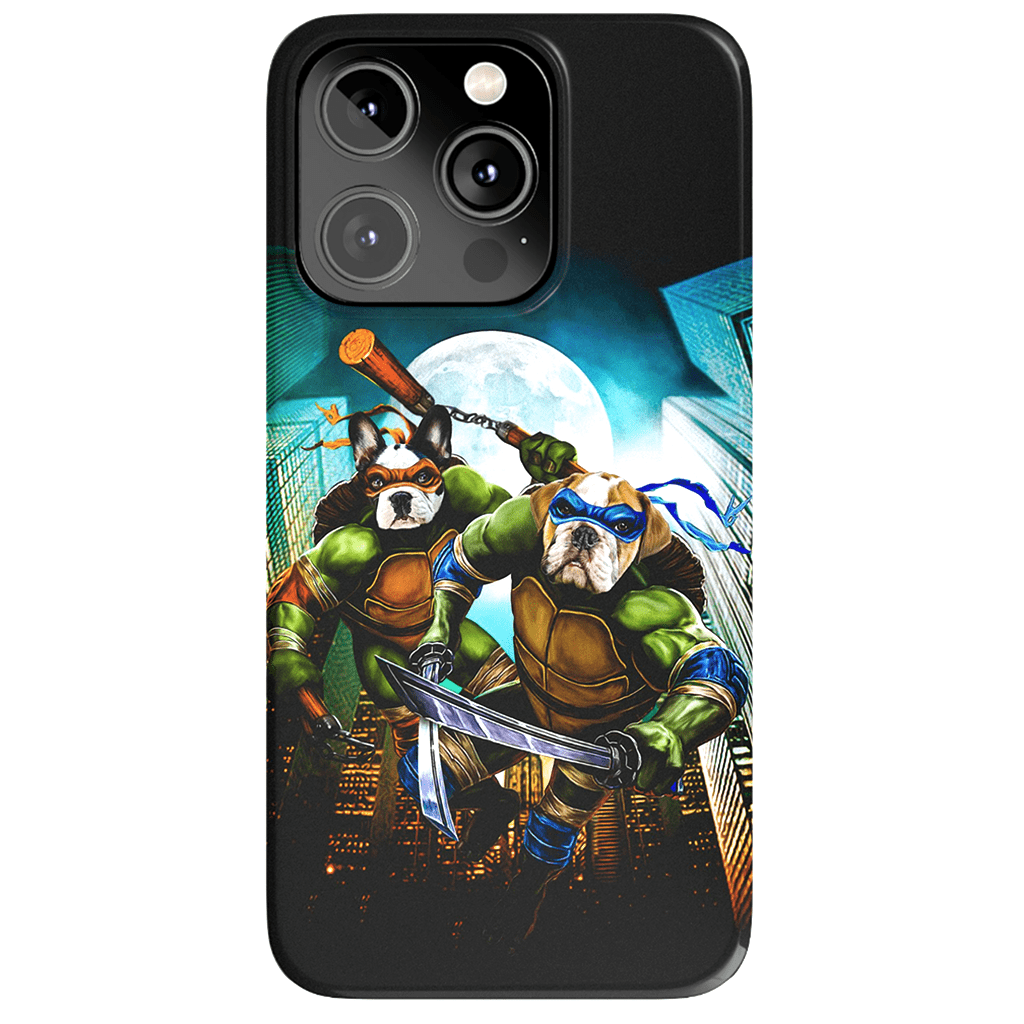 &#39;Teenage Mutant Ninja Doggos&#39; Personalized 2 Pet Phone Case