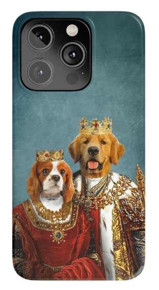 &#39;King and Queen&#39; Personalized 2 Pets Phone Case