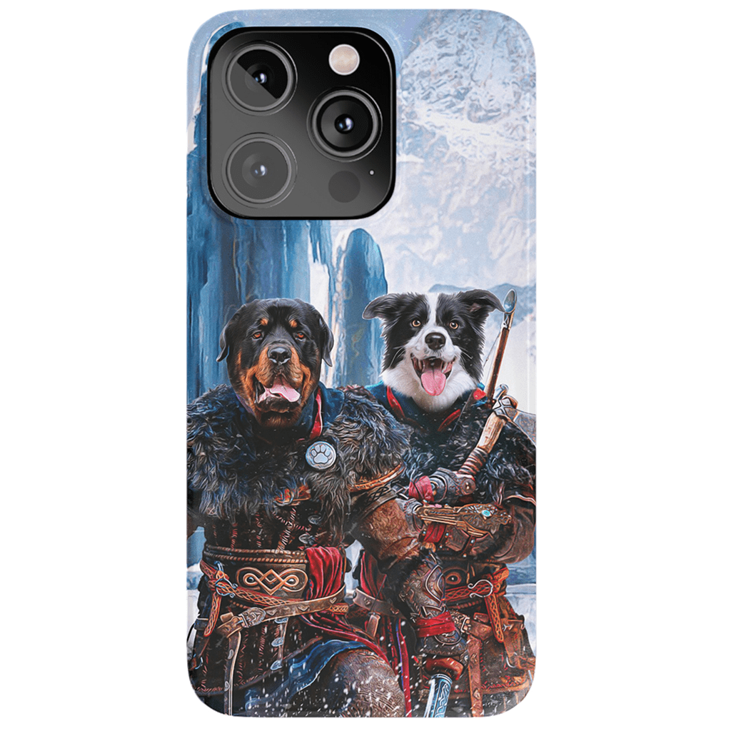 &#39;The Viking Warriors&#39; Personalized 2 Pet Phone Case