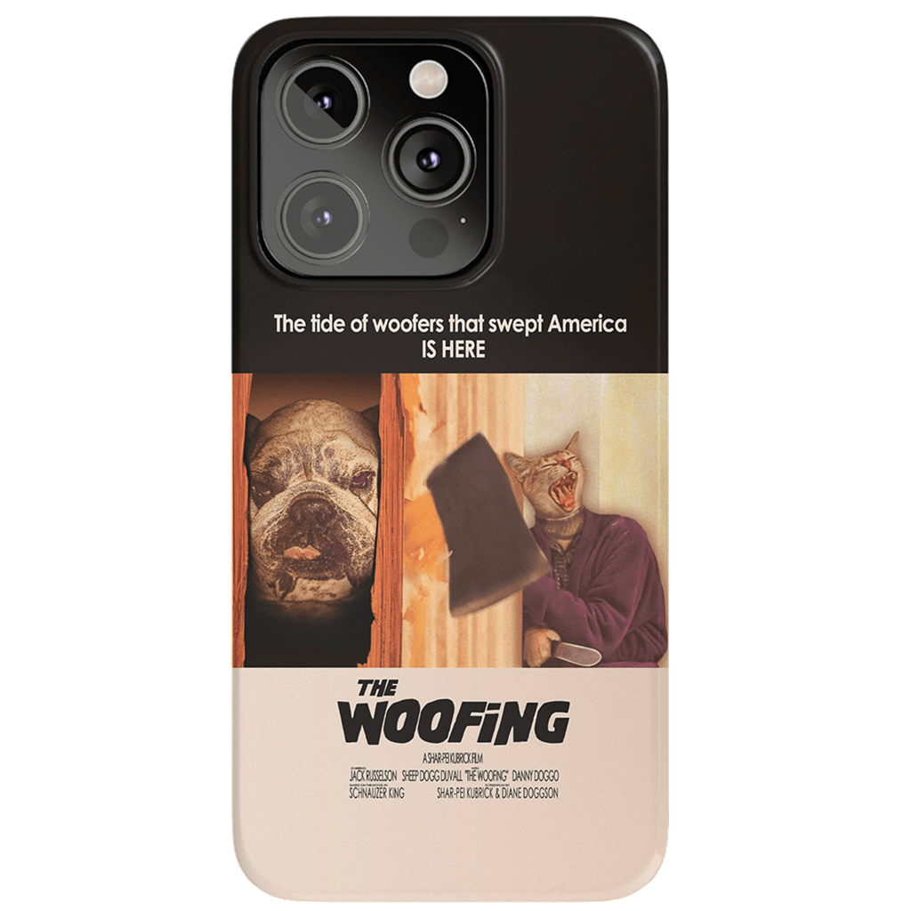Funda personalizada para teléfono con 2 mascotas &#39;The Woofing&#39;