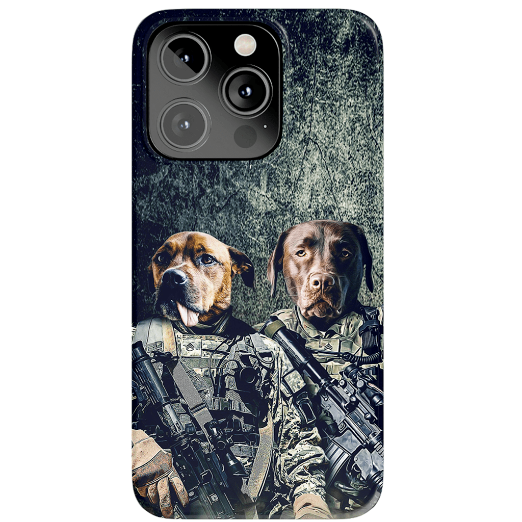 &#39;The Army Veterans&#39; Personalized 2 Pet Phone Case