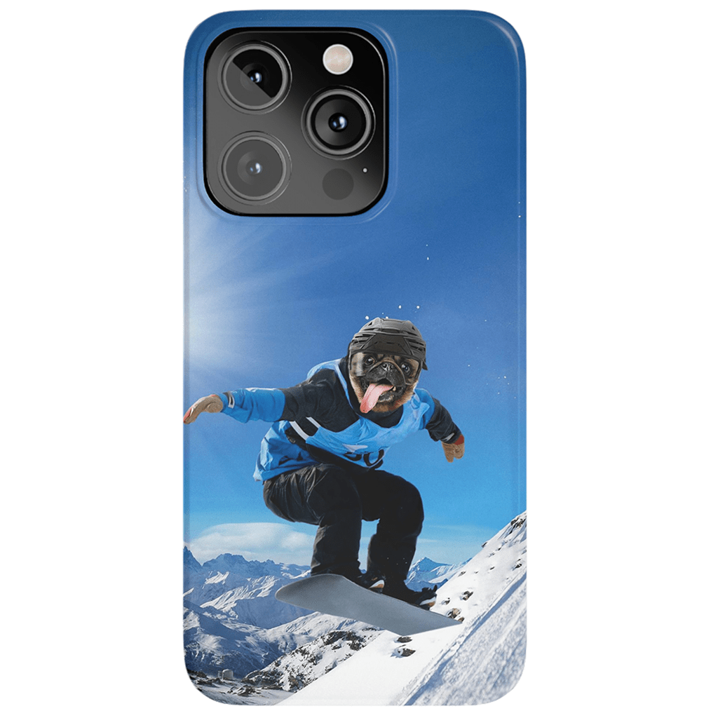 Funda para móvil personalizada &#39;El snowboarder&#39;