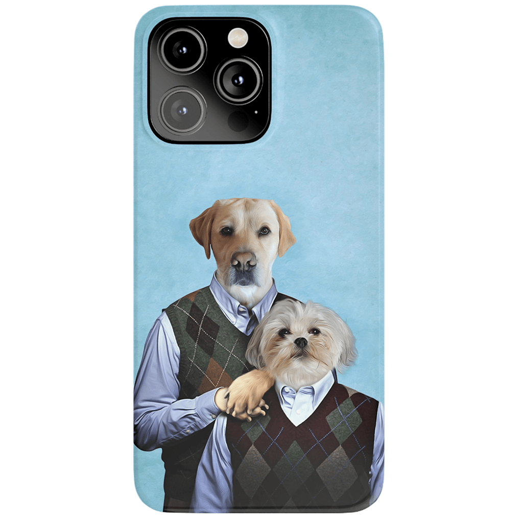 &#39;Step-Doggos&#39; Personalized 2 Dog Phone Case