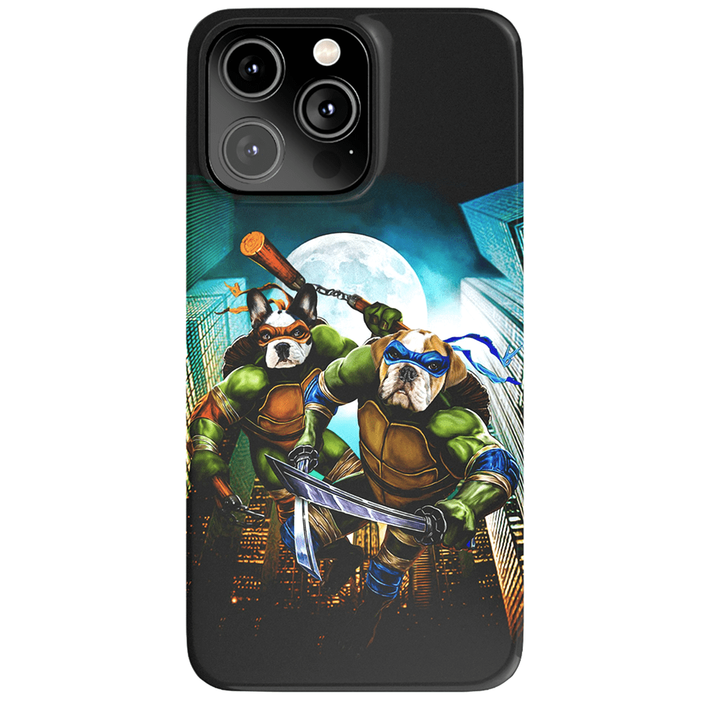 &#39;Teenage Mutant Ninja Doggos&#39; Personalized 2 Pet Phone Case