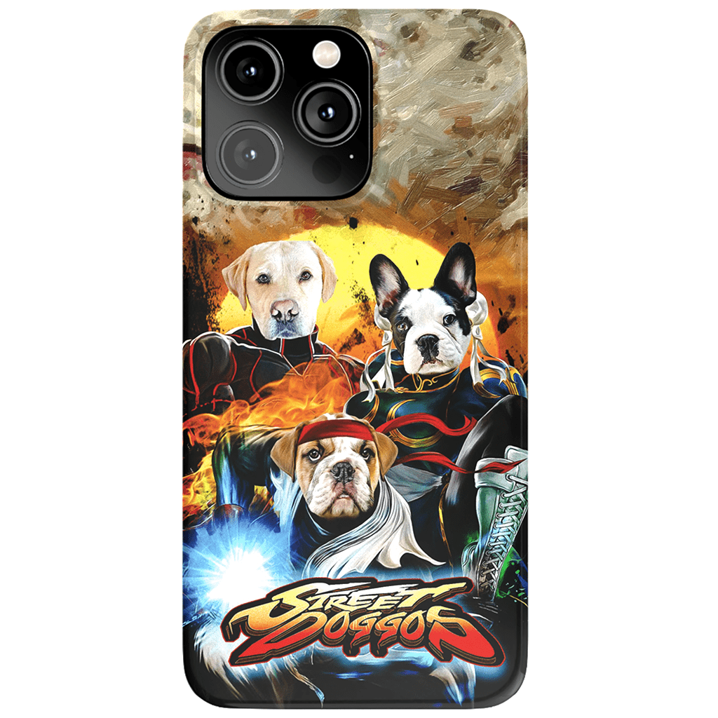 &#39;Street Doggos&#39; Funda personalizada para teléfono con 3 mascotas