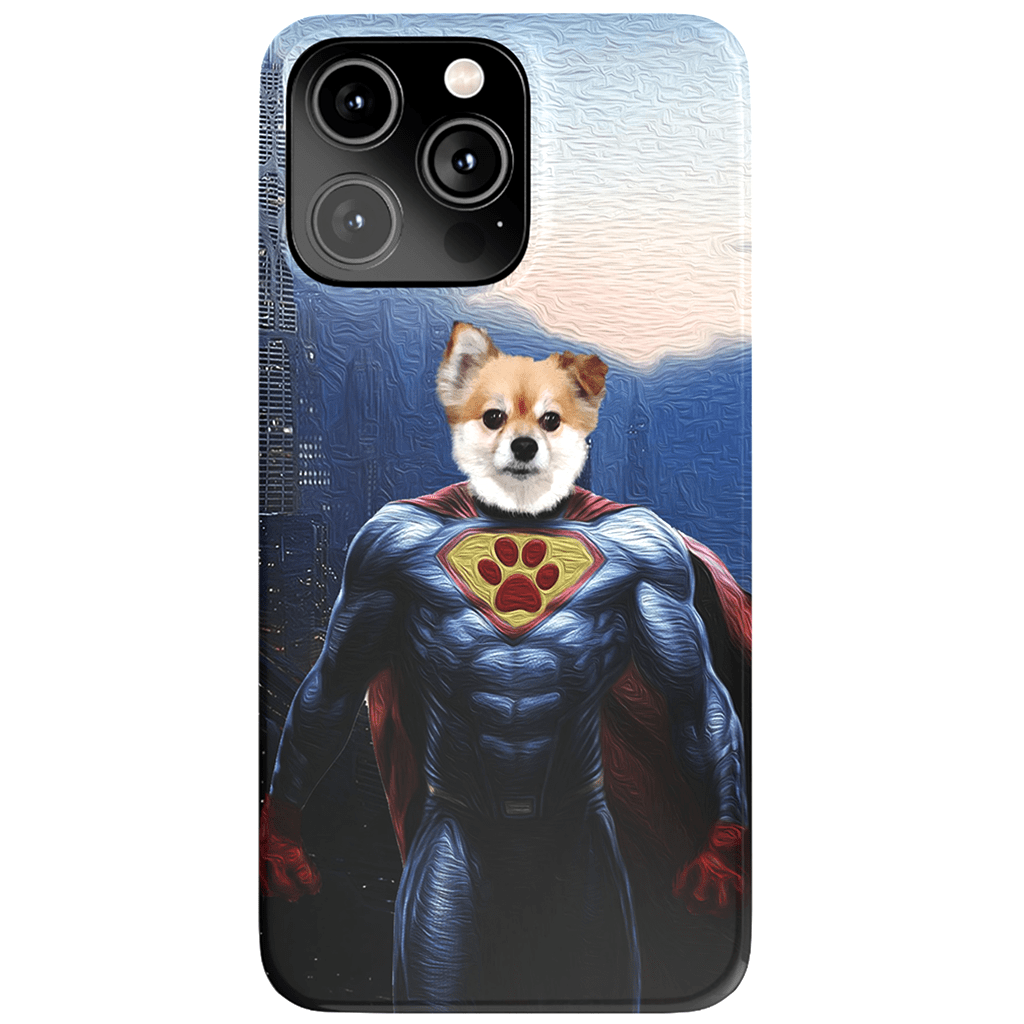 &#39;Super Dog&#39; Personalized Pet Phone Case