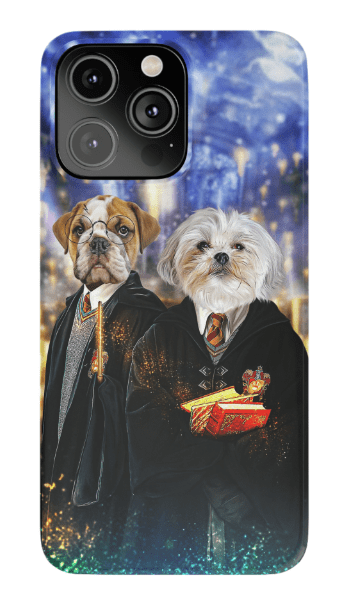 &#39;Harry Doggers 2&#39; Funda personalizada para teléfono con 2 mascotas
