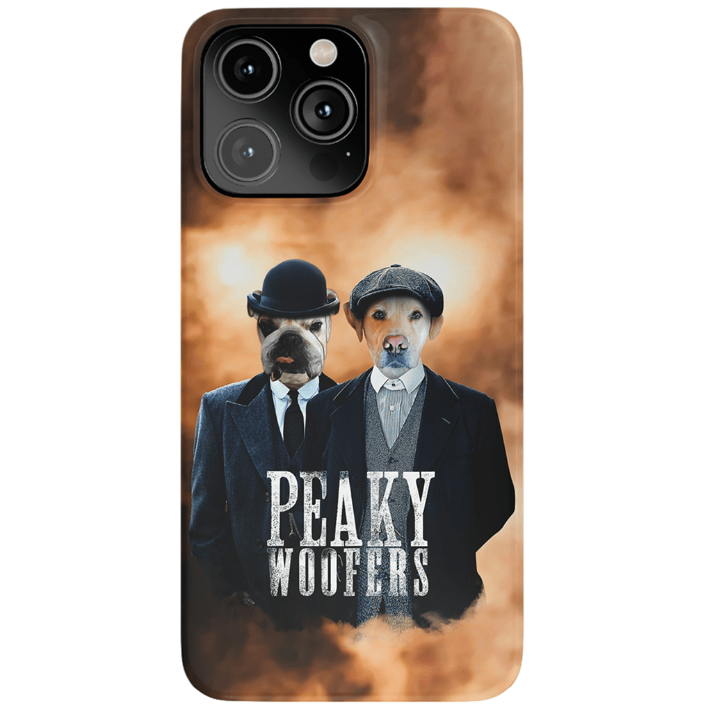 &#39;Peaky Woofers&#39; Personalized 2 Pet Phone Case