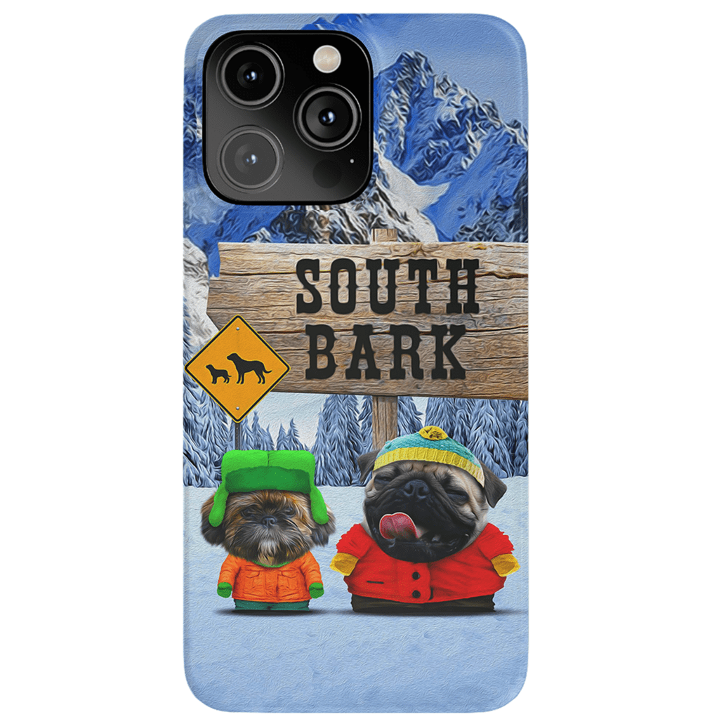 Funda personalizada para teléfono con 2 mascotas &#39;South Bark&#39;
