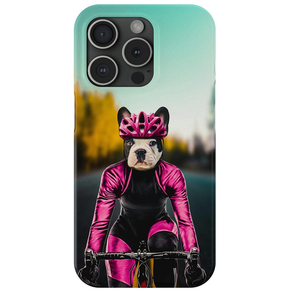 &#39;The Female Cyclist&#39; Personalized Phone Case