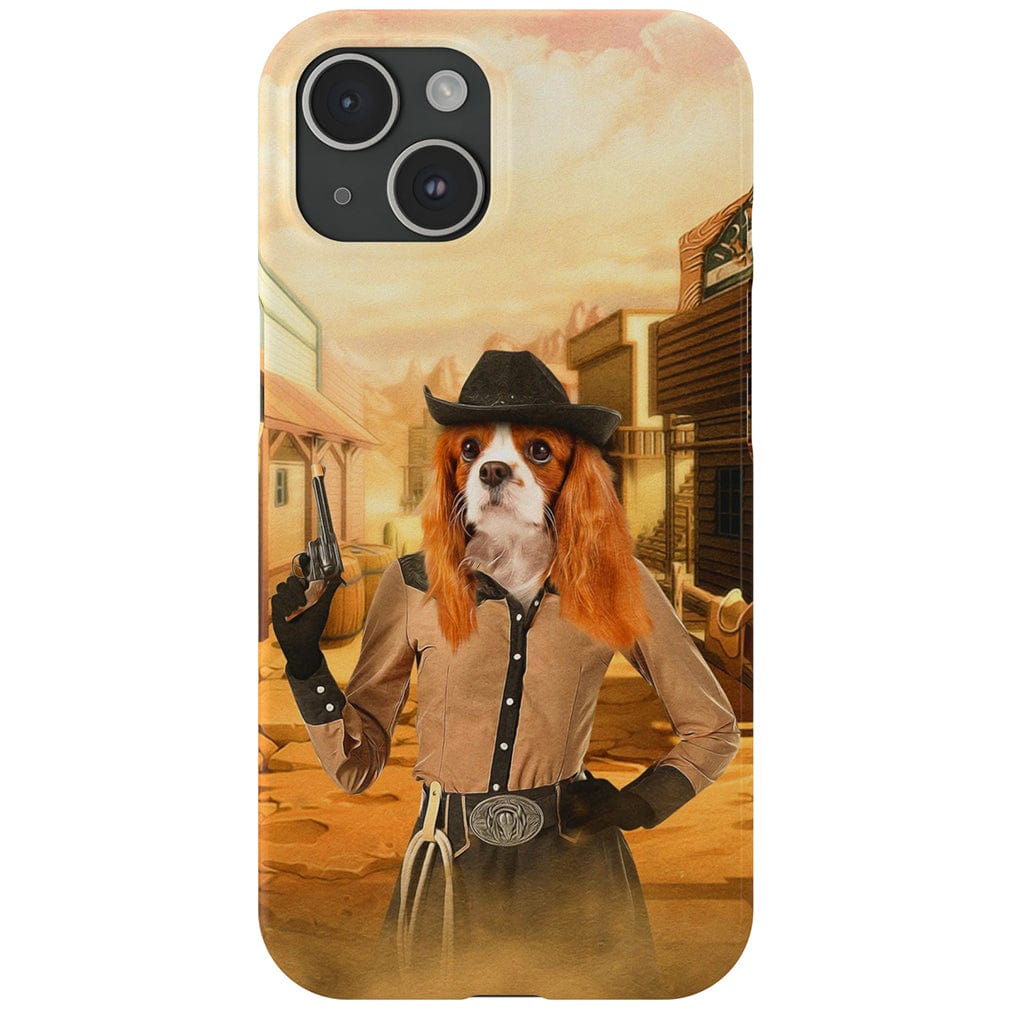 &#39;The Cowgirl&#39; Personalized Phone Case