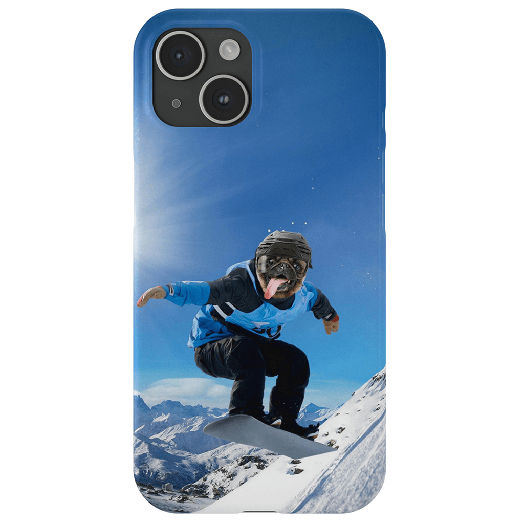 &#39;The Snowboarder&#39; Personalized Phone Case