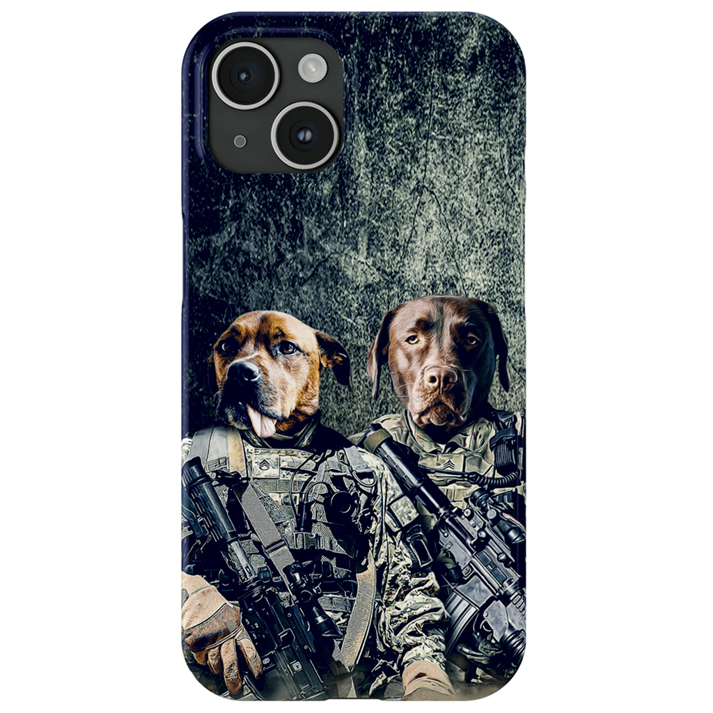 &#39;The Army Veterans&#39; Personalized 2 Pet Phone Case