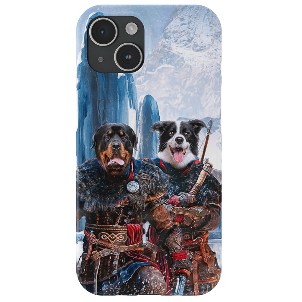 &#39;The Viking Warriors&#39; Personalized 2 Pet Phone Case