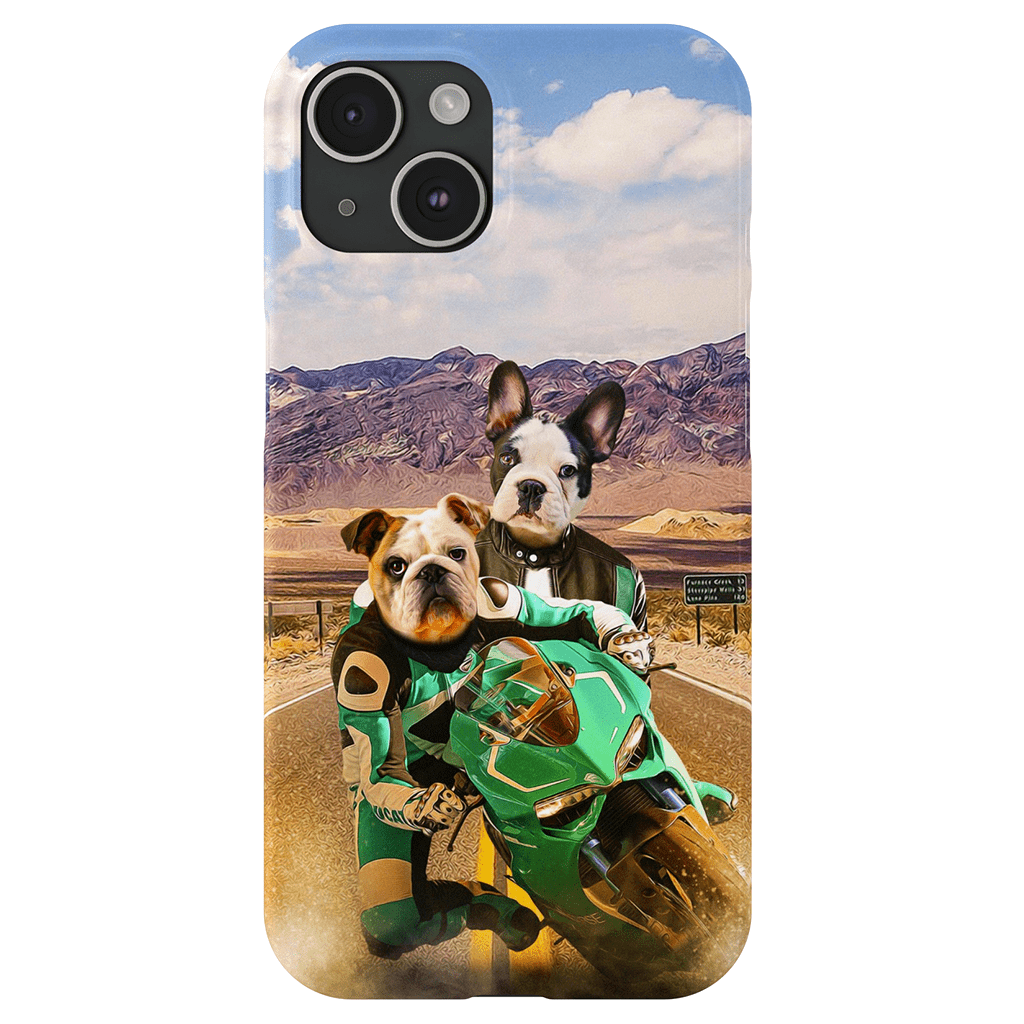 &#39;Kawadawgi Riders&#39; Personalized 2 Pet Phone Case