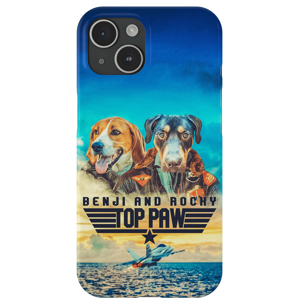 &#39;Top Paw&#39; Personalized 2 Pet Phone Case