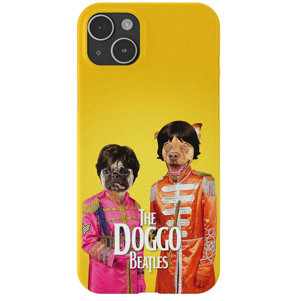 Funda personalizada para teléfono con 2 mascotas &#39;The Doggo Beatles&#39;