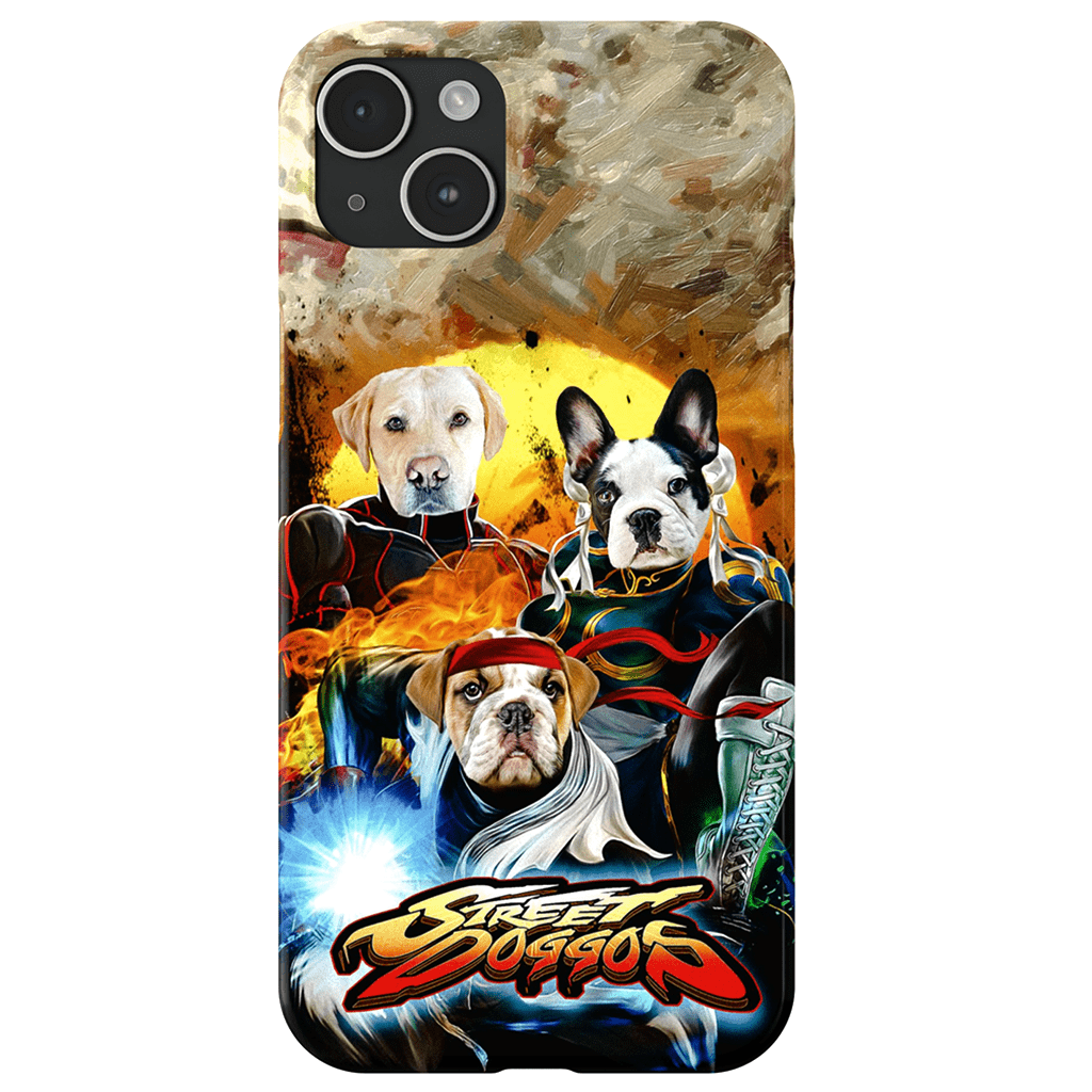 &#39;Street Doggos&#39; Personalized 3 Pet Phone Case