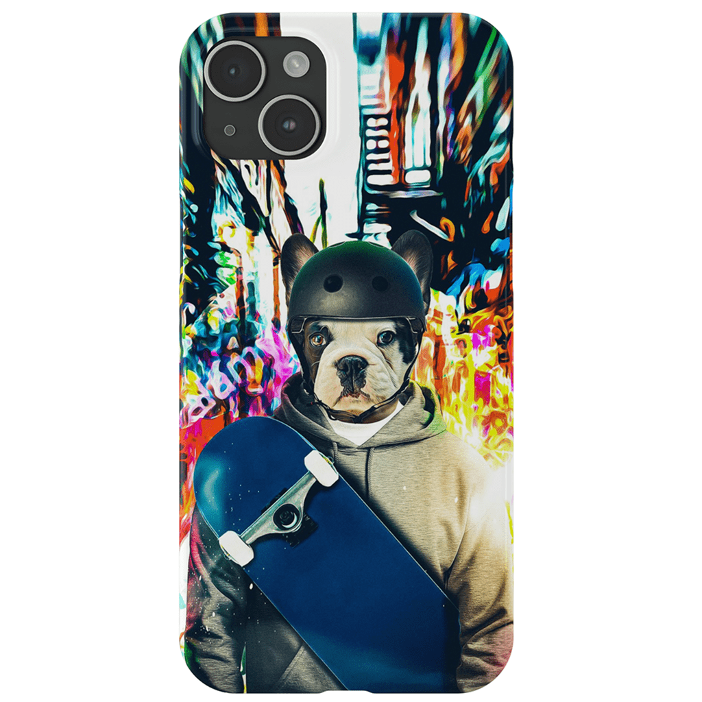 &#39;The Skateboarder&#39; Personalized Phone Case