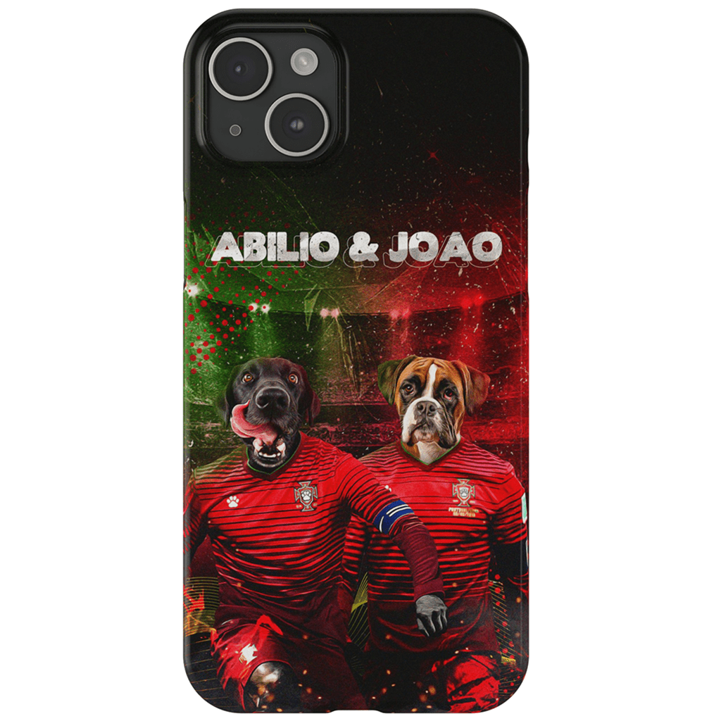 &#39;Portugal Doggos&#39; Funda personalizada para teléfono con 2 mascotas