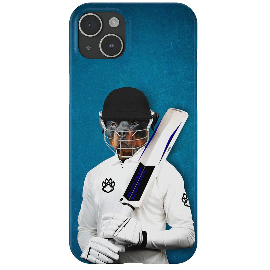 &#39;The Cricket Player&#39; Personalized Phone Case