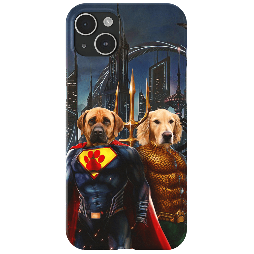 &#39;Superdog &amp; Aquadog&#39; Personalized 2 Pet Phone Case