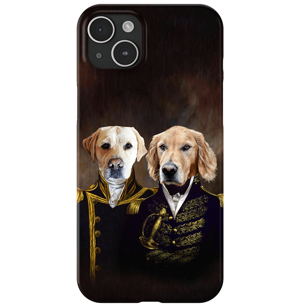&#39;The Admiral and the Captain&#39; Personalized 2 Pet Phone Case