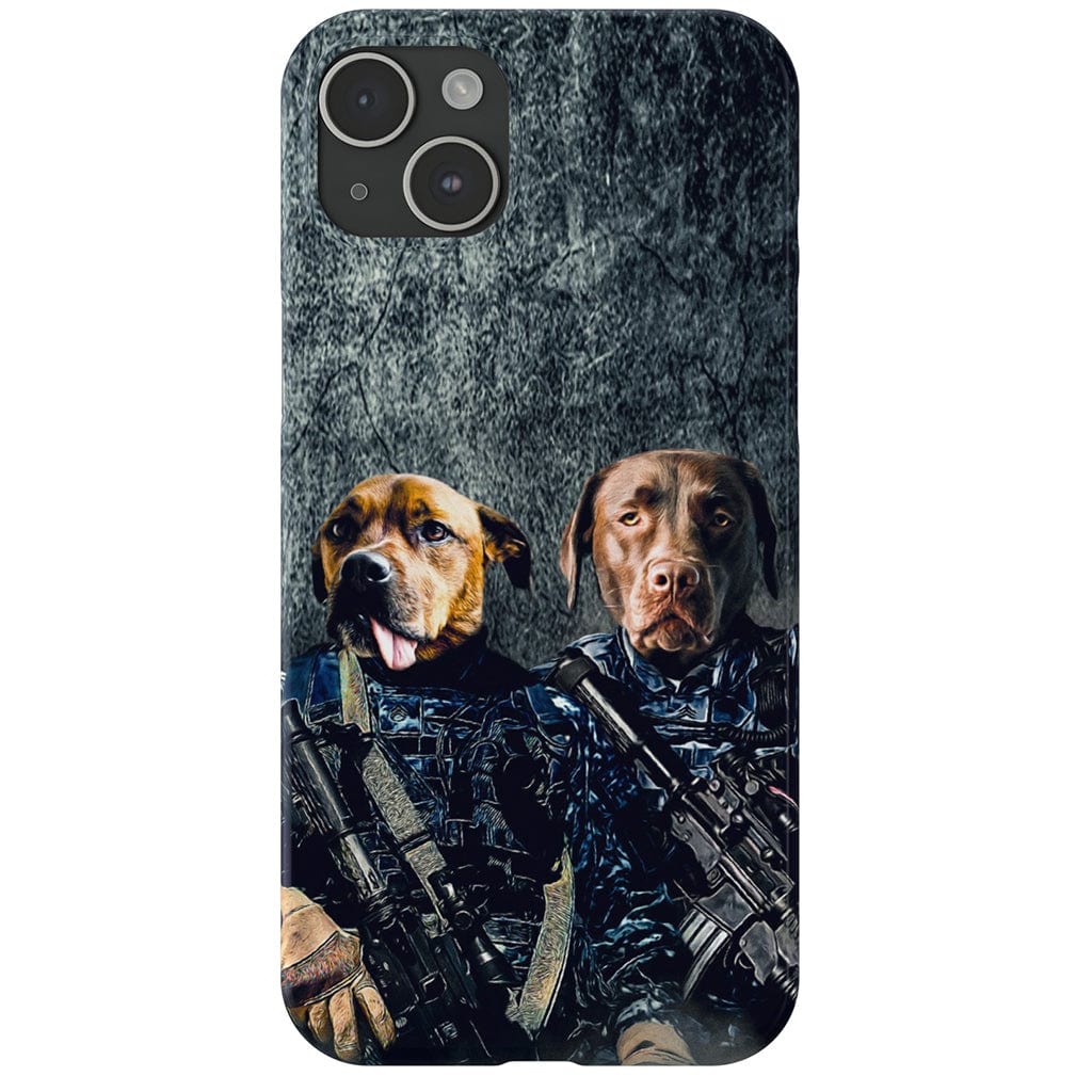 &#39;The Navy Veterans&#39; Personalized 2 Pet Phone Case