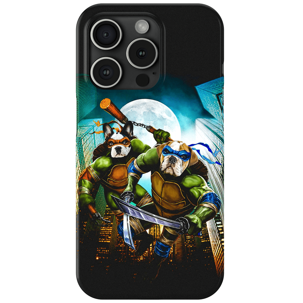 &#39;Teenage Mutant Ninja Doggos&#39; Personalized 2 Pet Phone Case