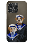 Funda personalizada para teléfono con 2 mascotas 'The Sailors'