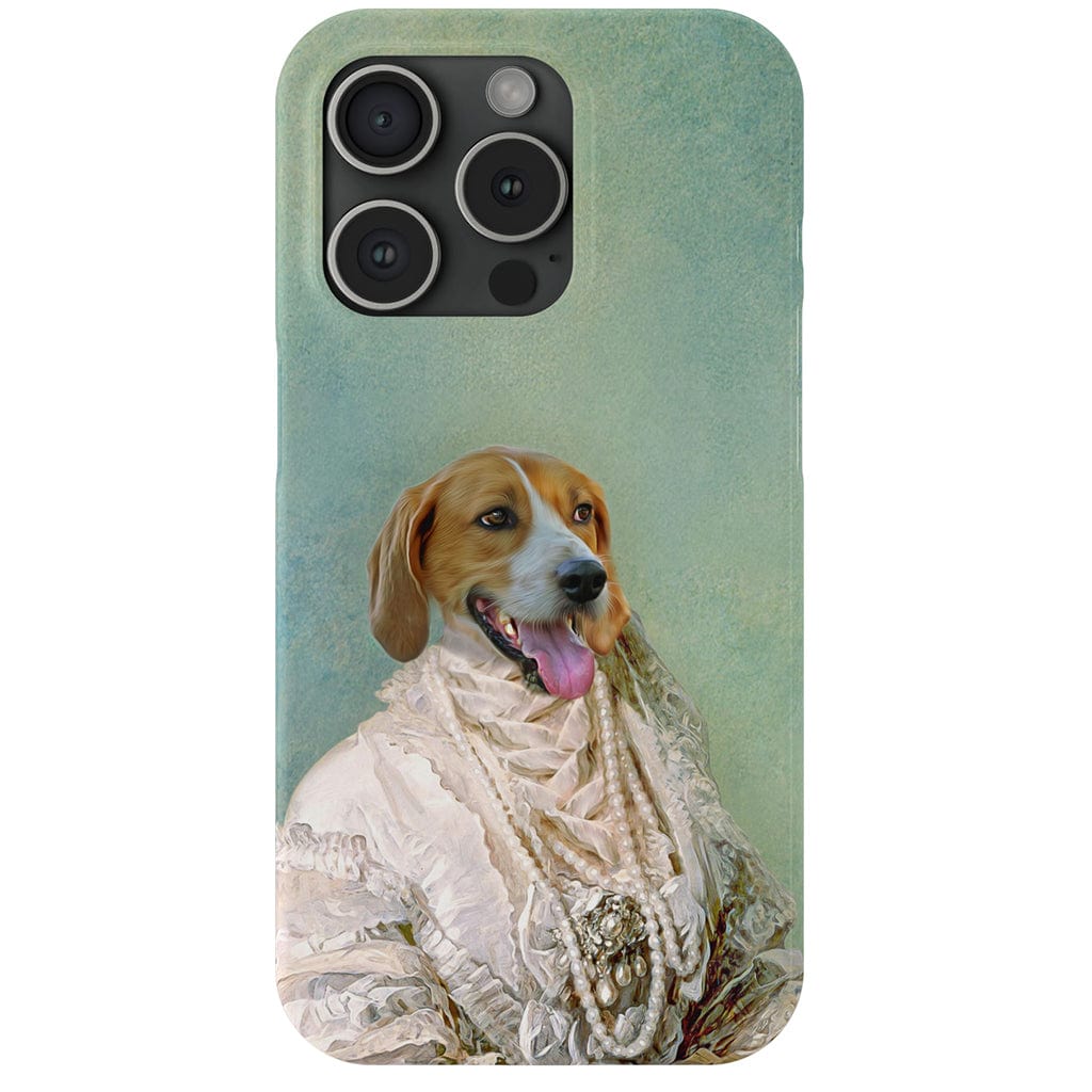 &#39;The Pearled Dame&#39; Personalized Phone Case