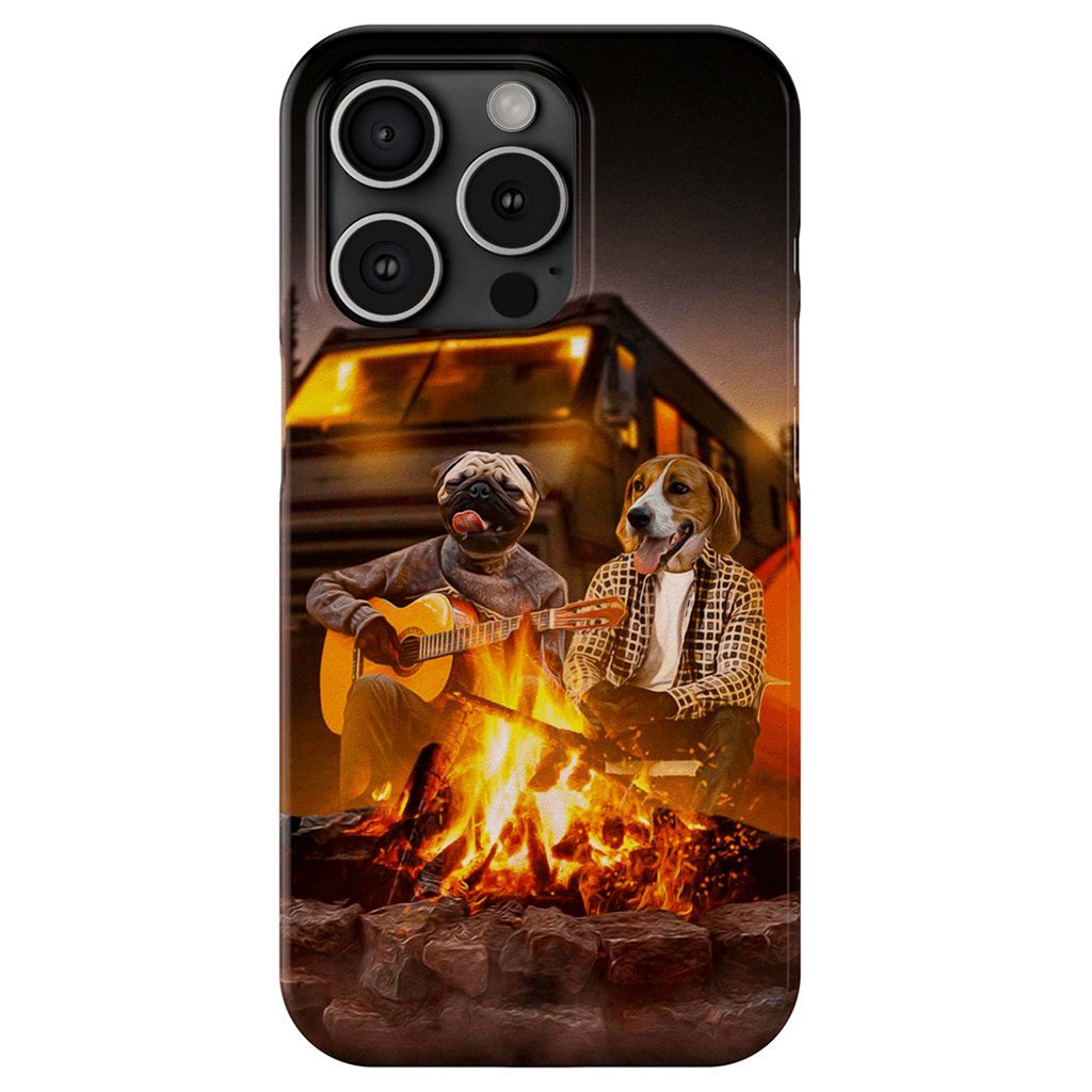 &#39;The Campers&#39; Personalized 2 Pet Phone Case