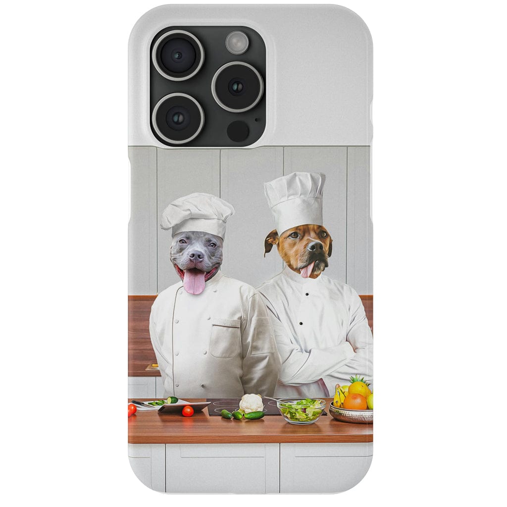 Funda personalizada para teléfono con 2 mascotas &#39;The Chefs&#39;