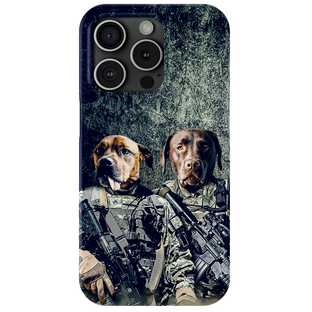 &#39;The Army Veterans&#39; Personalized 2 Pet Phone Case