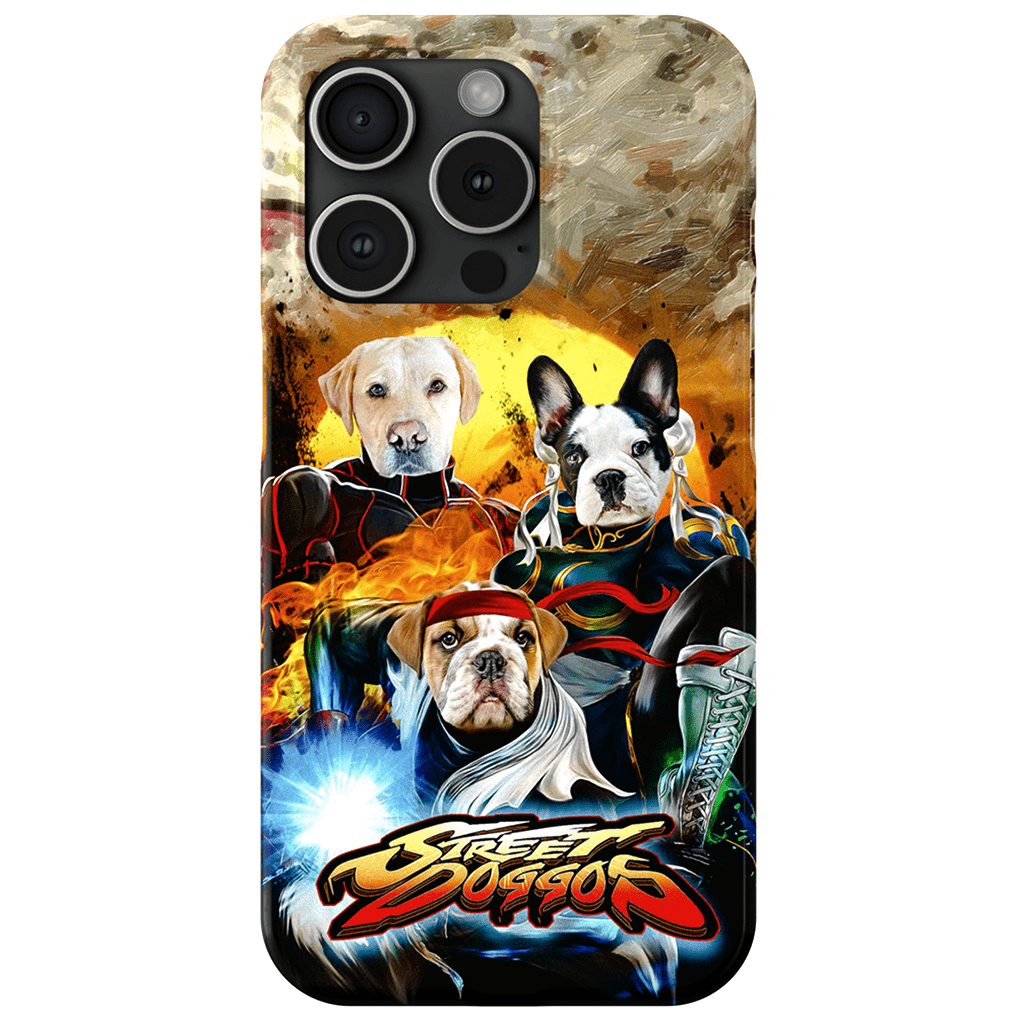 &#39;Street Doggos&#39; Personalized 3 Pet Phone Case