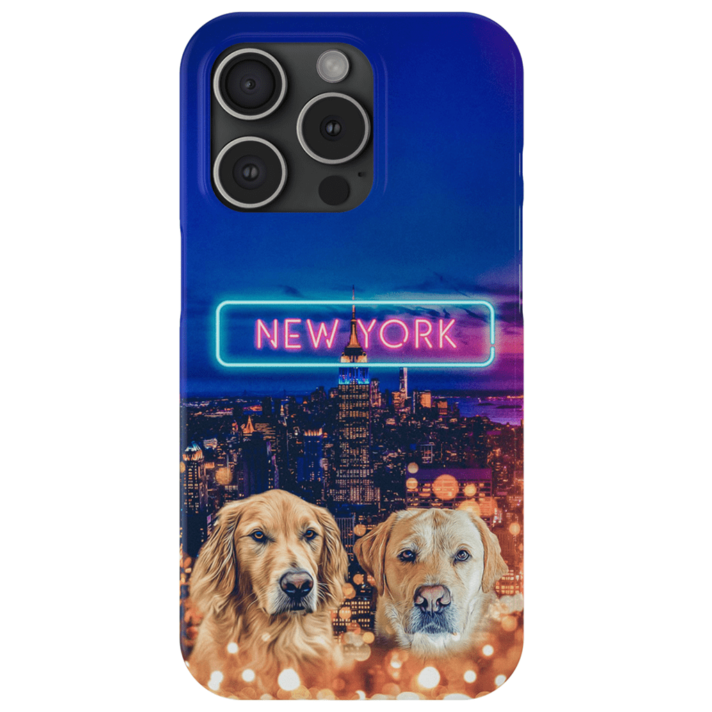 &#39;Doggos of New York&#39; Personalized 2 Pet Phone Case