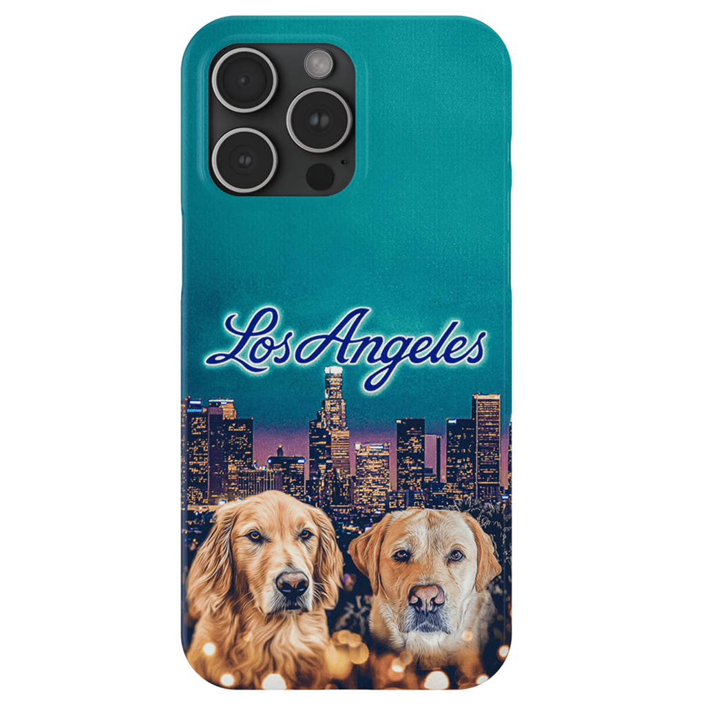&#39;Doggos of Los Angeles&#39; Personalized 2 Pet Phone Case