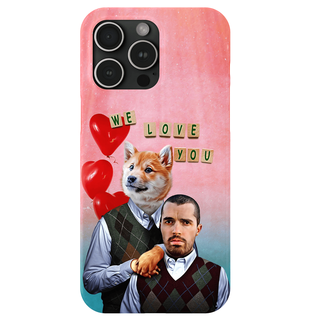 &#39;Step Doggo/Human Valentines&#39; Personalized Phone Cases