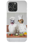Funda personalizada para teléfono con 2 mascotas 'The Chefs'