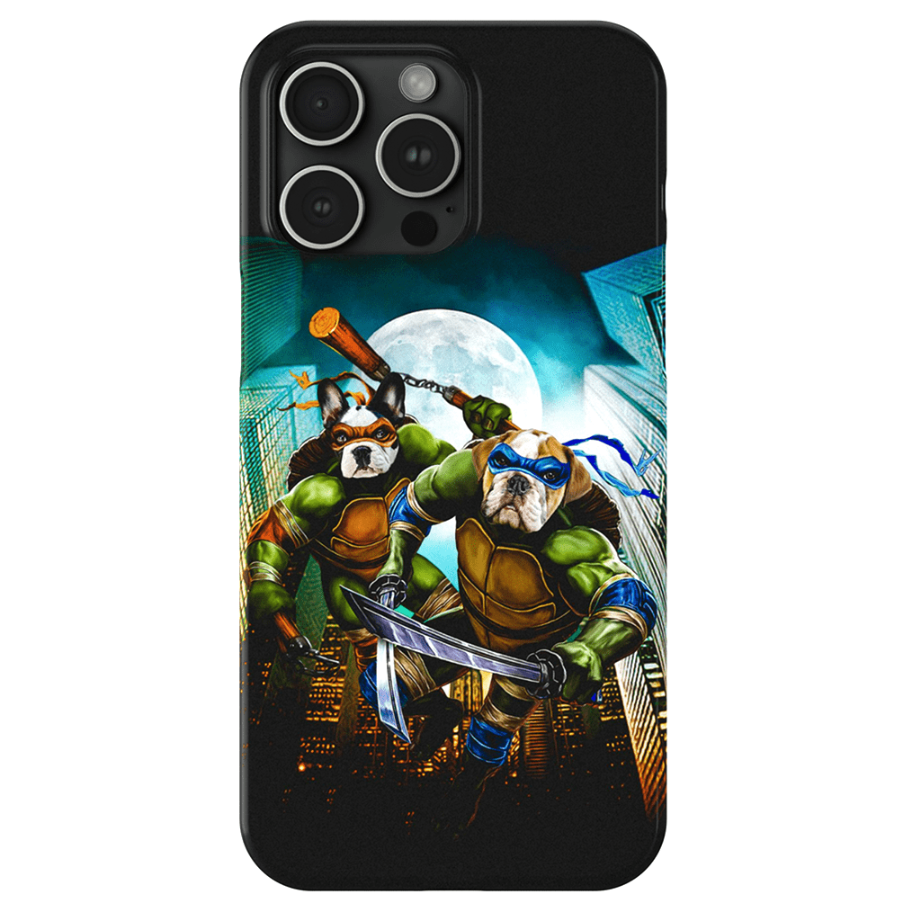 &#39;Teenage Mutant Ninja Doggos&#39; Personalized 2 Pet Phone Case