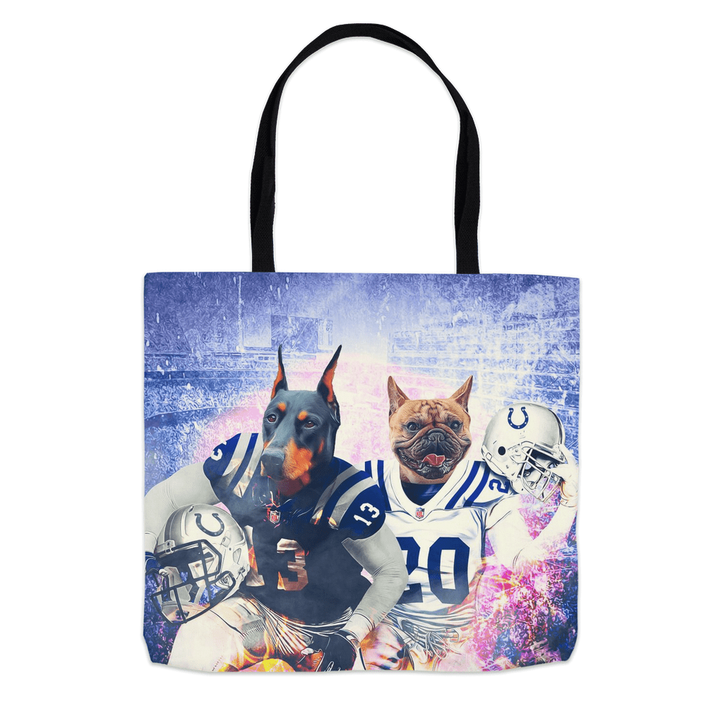 &#39;Indianapolis Doggos&#39; Personalized 2 Pet Tote Bag