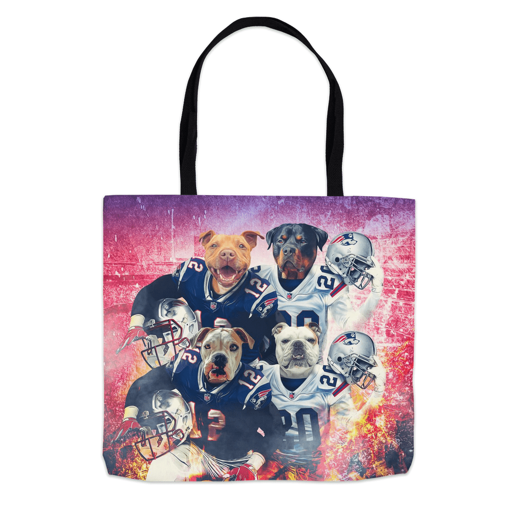 &#39;New England Doggos&#39; Personalized 4 Pet Tote Bag