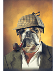 Sherlock Doggo: Personalized Dog Mini Portrait