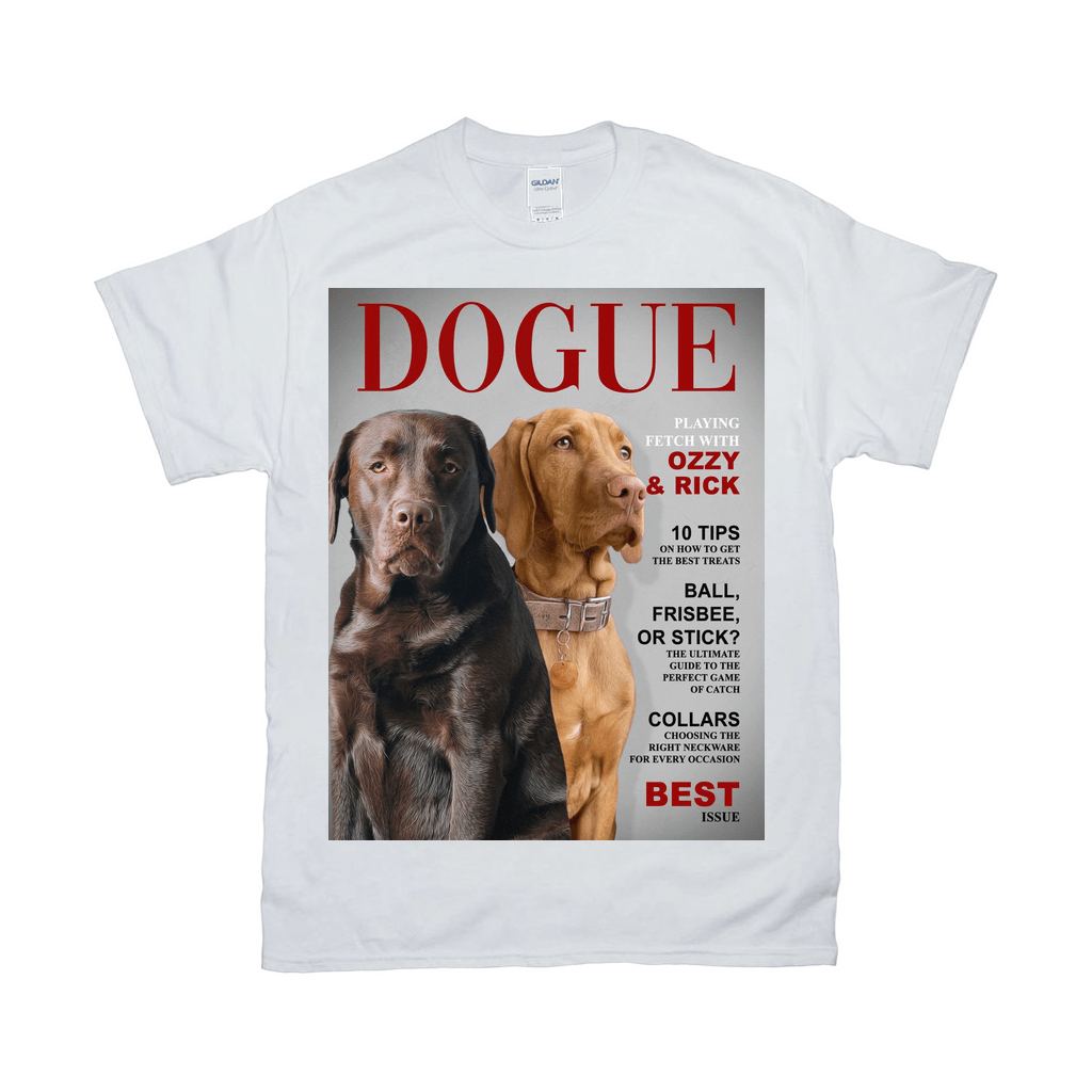 Camiseta personalizada para 2 mascotas &#39;Dogue&#39;
