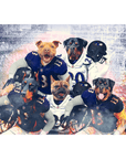 'Baltimore Doggos' Personalized 5 Pet Standing Canvas