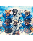 'Detroit Doggos' Personalized 6 Pet Standing Canvas