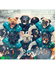 'Jacksonville Doggos' Personalized 6 Pet Poster