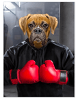 'The Boxer' Personalized Dog Mini Portrait