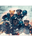 Póster Personalizado para 5 mascotas 'Philadelphia Doggos'